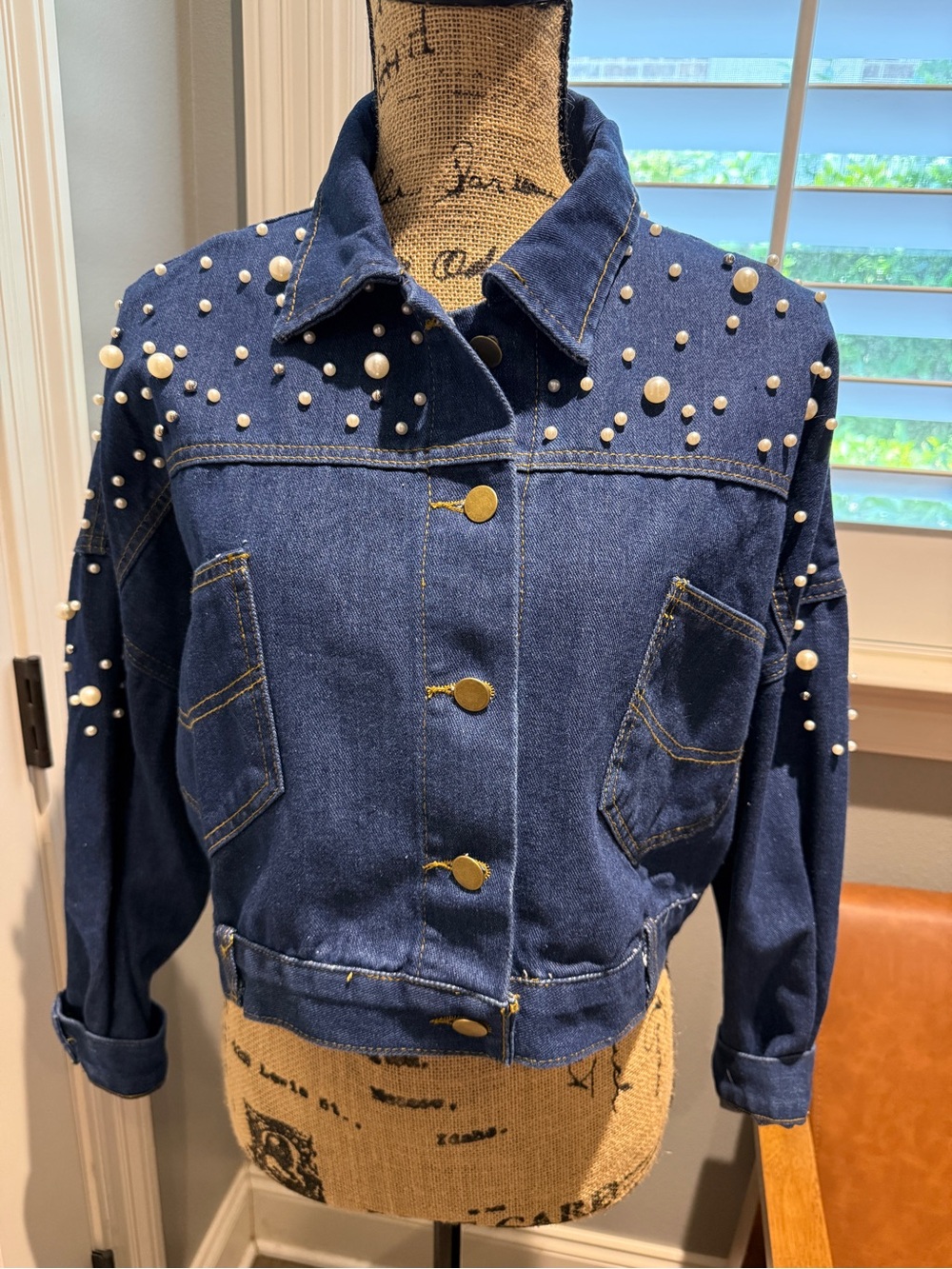 Perfectly Priscilla Boutique “Be A Trend Setter” Denim Jacket - NWOT